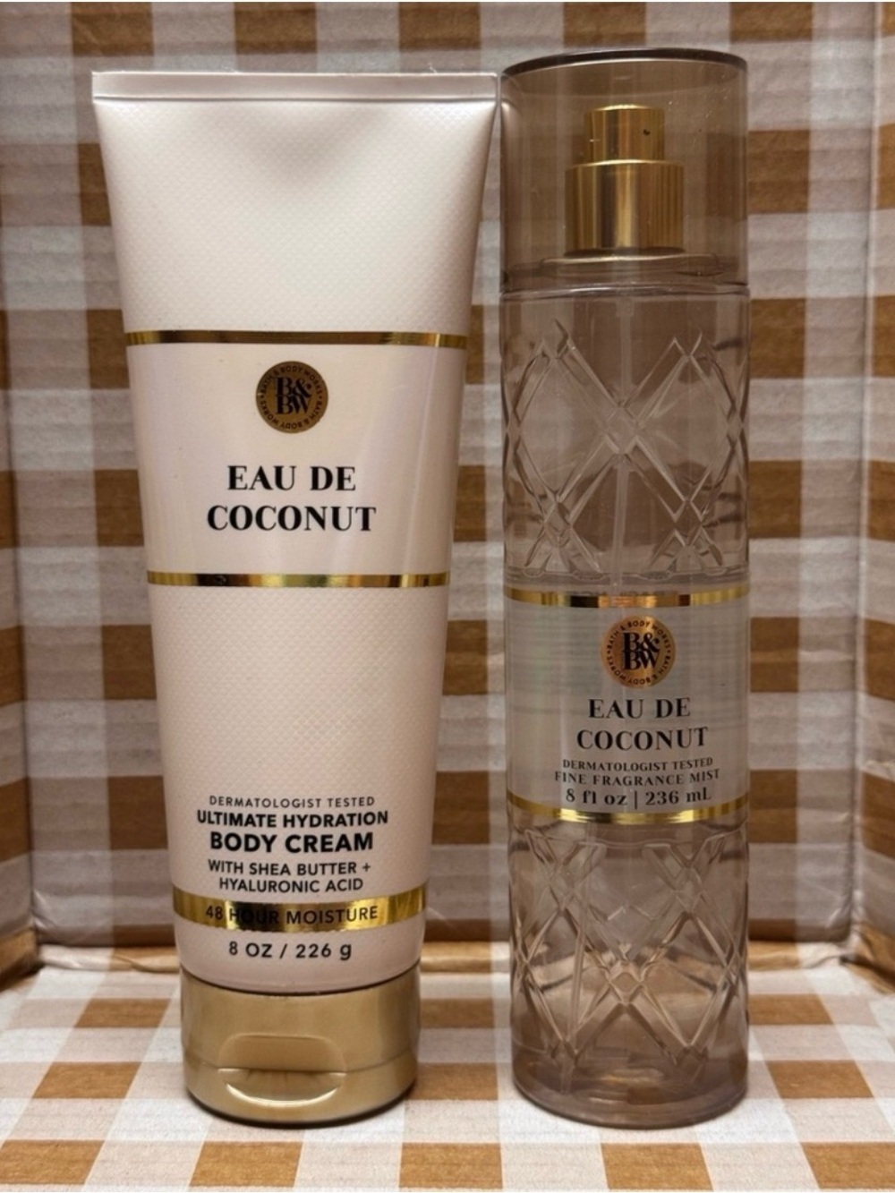 NEW B&BW Eau De Coconut 🥥 Fragrance and Body Cream Set